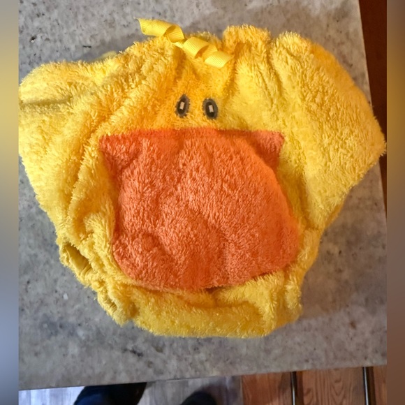 mullins square Other - Yellow Duck Baby Diaper cover with Orange Beak squeaks